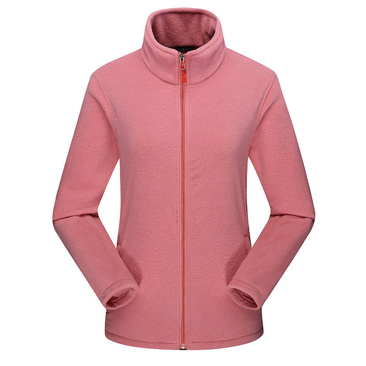 Shirley | Refined Stand-Up Collar Full-Zip Fleece Jacket