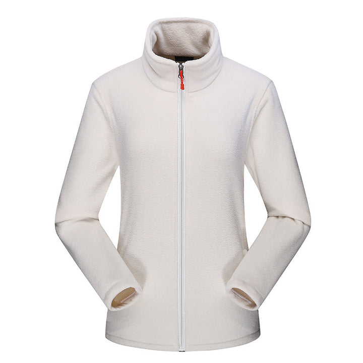 Shirley | Refined Stand-Up Collar Full-Zip Fleece Jacket