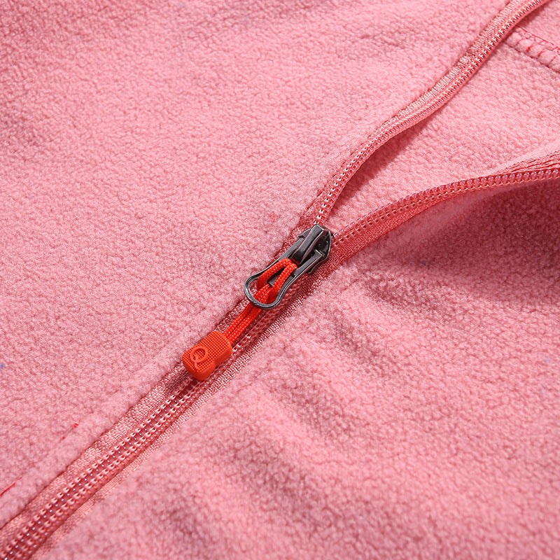 Shirley | Refined Stand-Up Collar Full-Zip Fleece Jacket