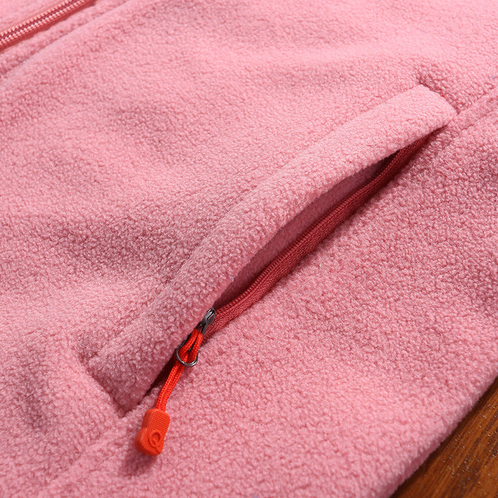Shirley | Refined Stand-Up Collar Full-Zip Fleece Jacket