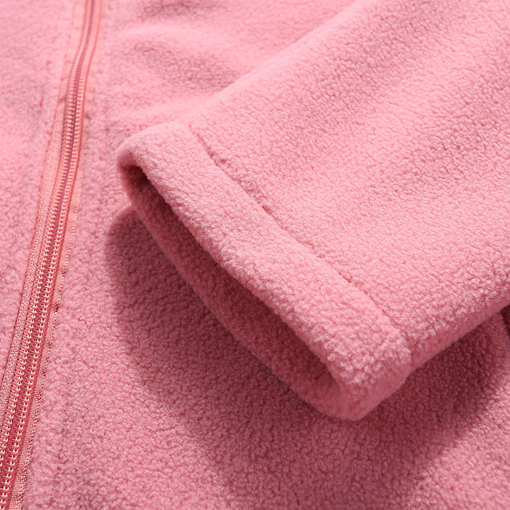 Shirley | Refined Stand-Up Collar Full-Zip Fleece Jacket