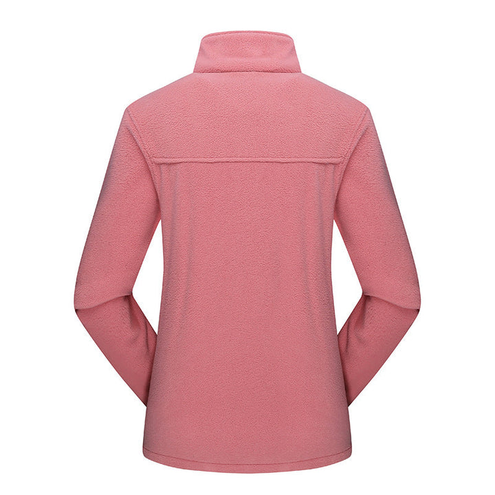 Shirley | Refined Stand-Up Collar Full-Zip Fleece Jacket