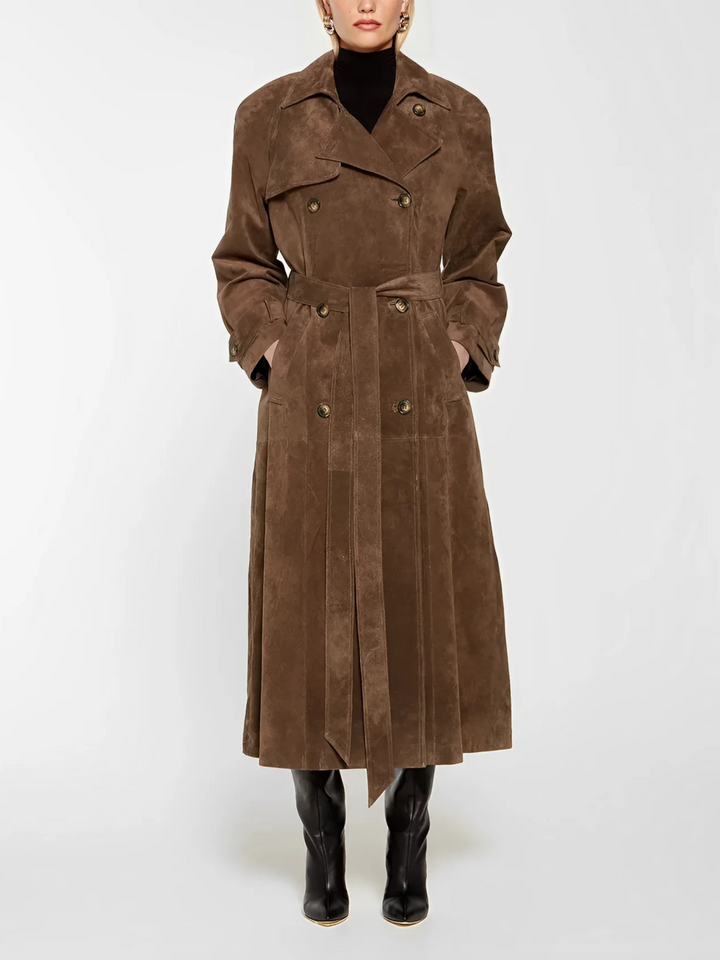 Shirley | Sophisticated Belted Double-Breasted Trench Coat