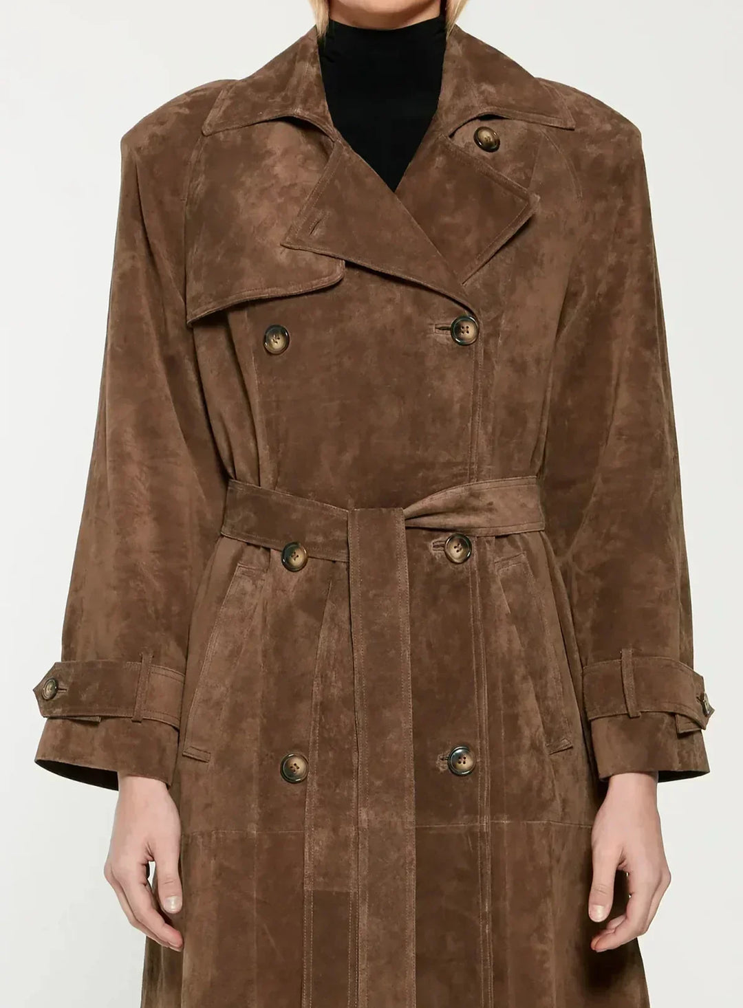 Shirley | Sophisticated Belted Double-Breasted Trench Coat