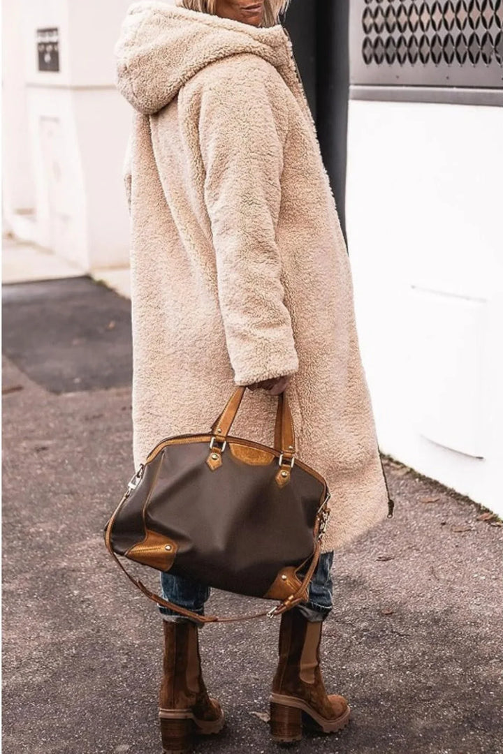 Sophia | Effortless Reversible Hooded Long Puffer Jacket