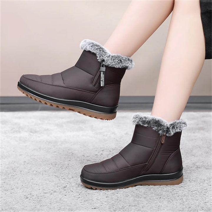 Sophia | Side Zip Ankle Snow Boots Women