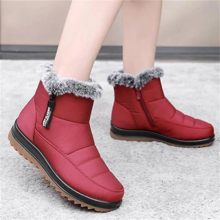 Sophia | Side Zip Ankle Snow Boots Women