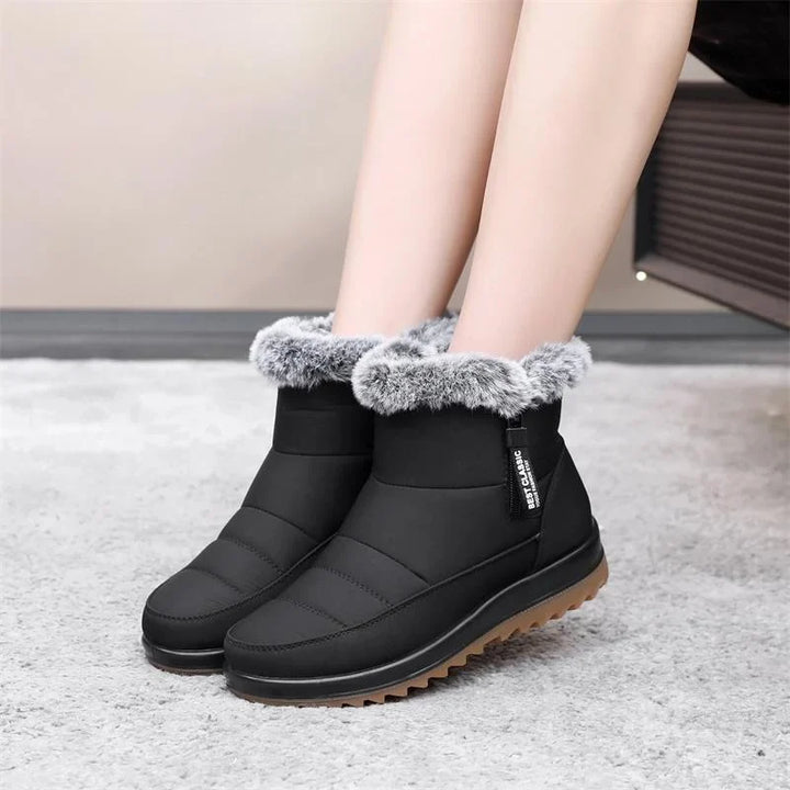 Sophia | Side Zip Ankle Snow Boots Women