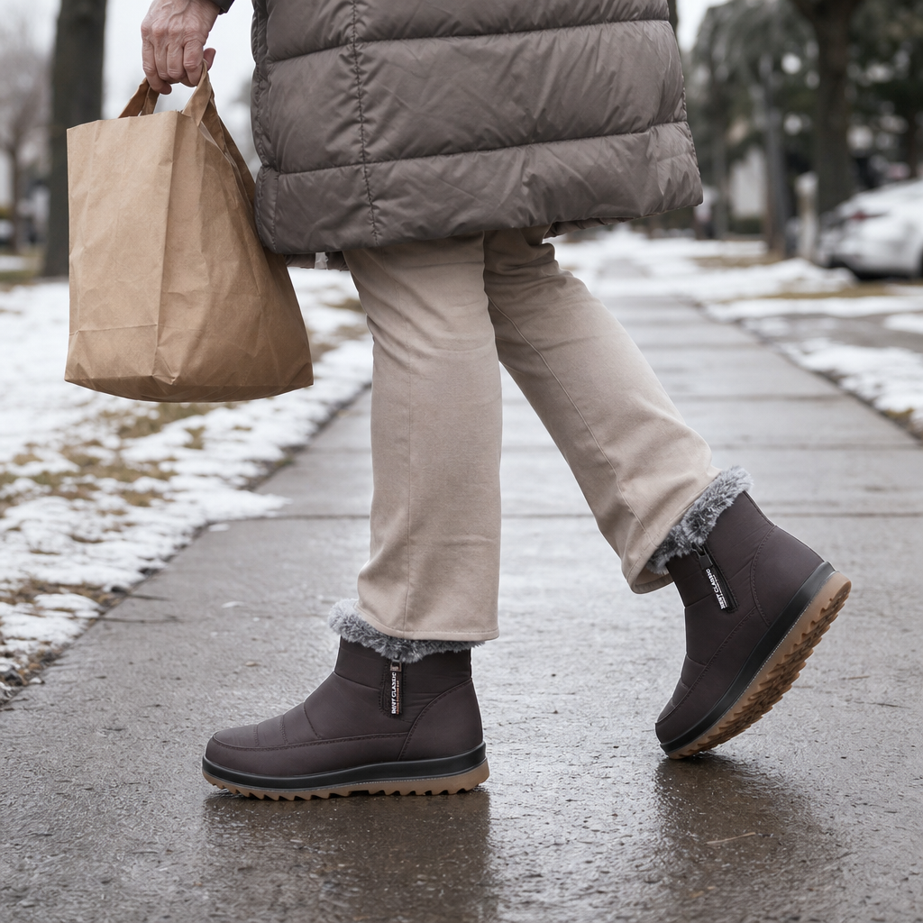 Sophia | Side Zip Ankle Snow Boots Women