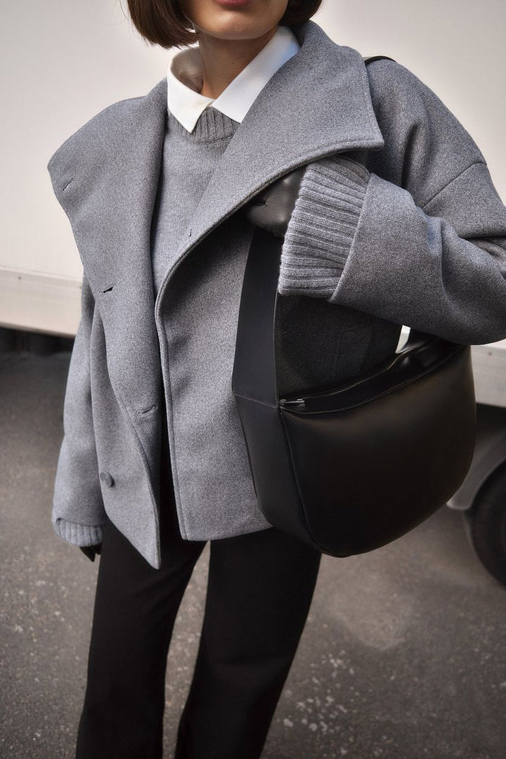Sophia | Sophisticated Double-Breasted Oversized Pea Coat