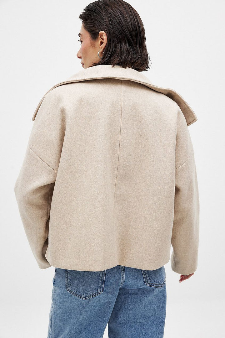 Sophia | Sophisticated Double-Breasted Oversized Pea Coat