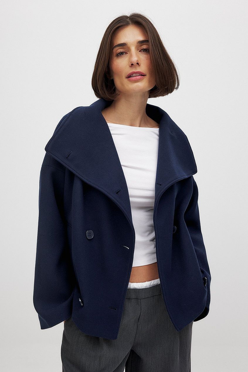 Sophia | Sophisticated Double-Breasted Oversized Pea Coat