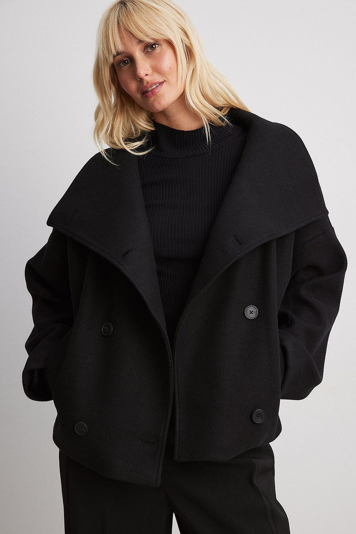 Sophia | Sophisticated Double-Breasted Oversized Pea Coat