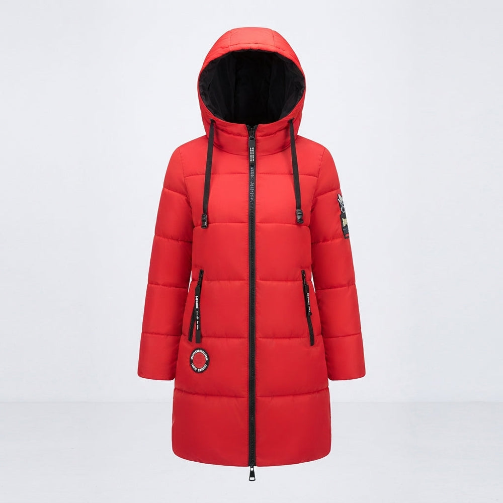 Stephanie | Cozy Hooded Longline Winter Puffer Jacket