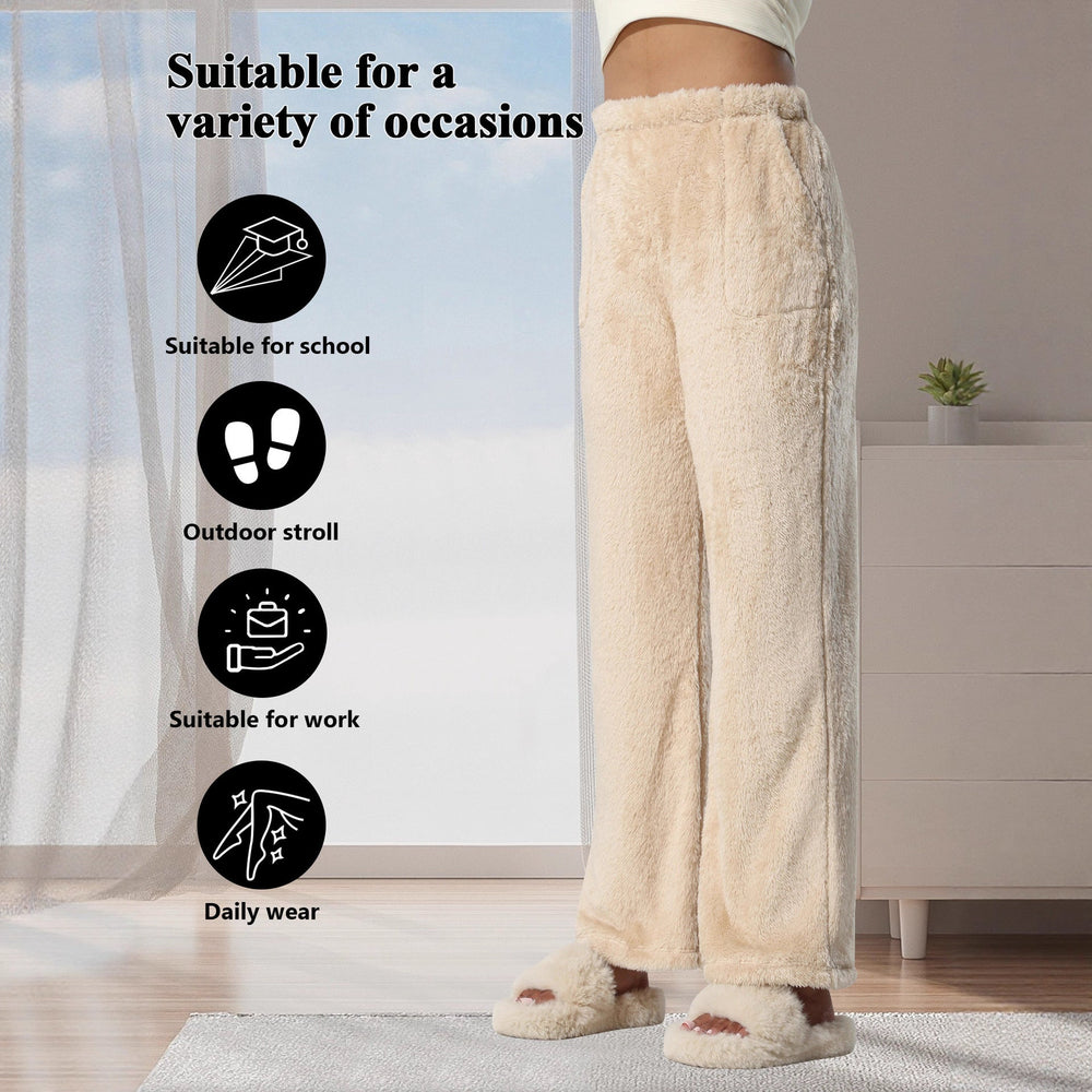 Stephanie | Polished Wide Leg Sweatpants with Fleece Lined Comfort