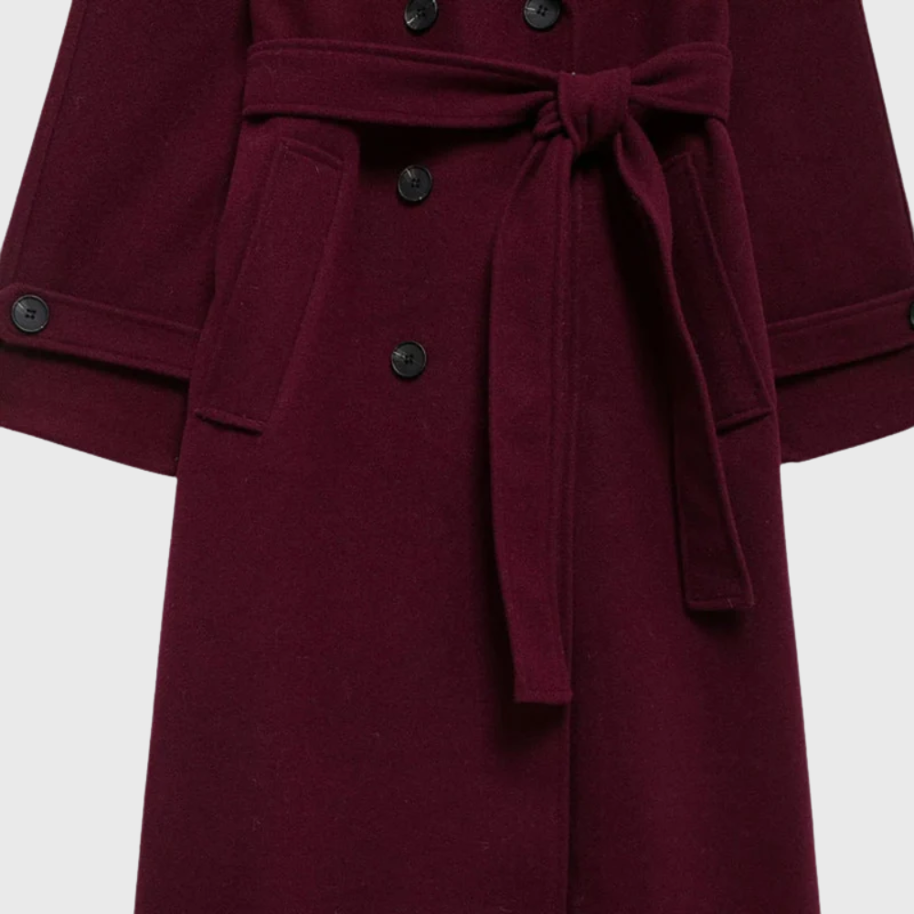 Stephanie | Timeless Belted Double-Breasted Pea Coat