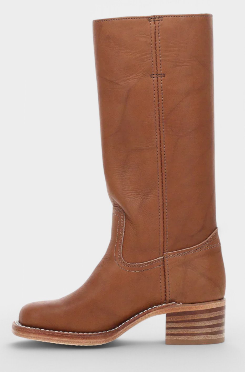 Susan | Effortless Stacked-Heel Knee High Boots