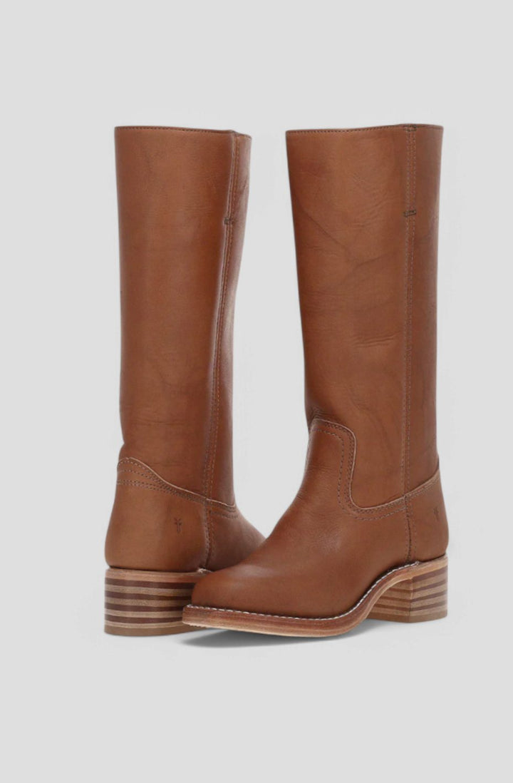 Susan | Effortless Stacked-Heel Knee High Boots