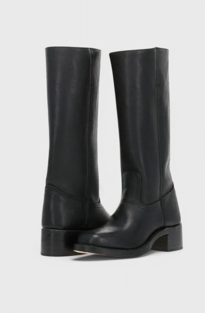 Susan | Effortless Stacked-Heel Knee High Boots