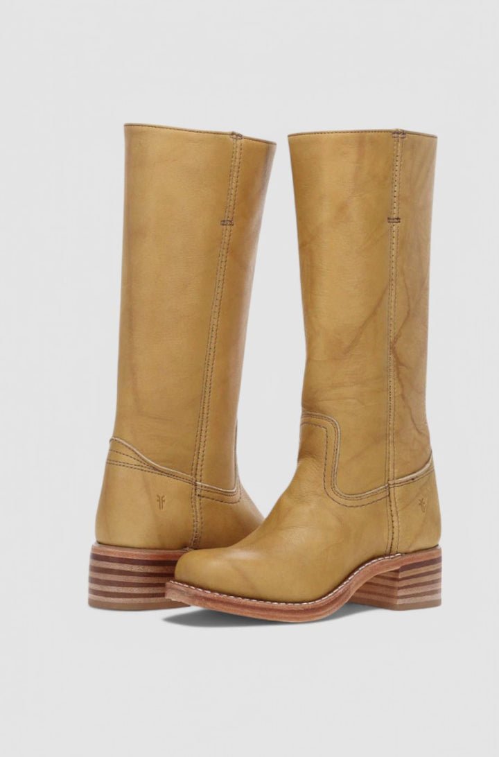 Susan | Effortless Stacked-Heel Knee High Boots