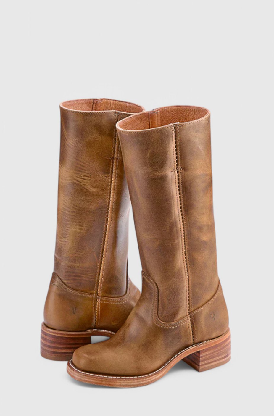 Susan | Effortless Stacked-Heel Knee High Boots