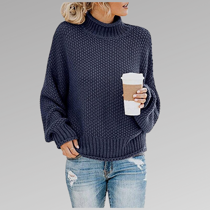 Susan | Elegant Chunky Turtleneck Cable Knit Sweater