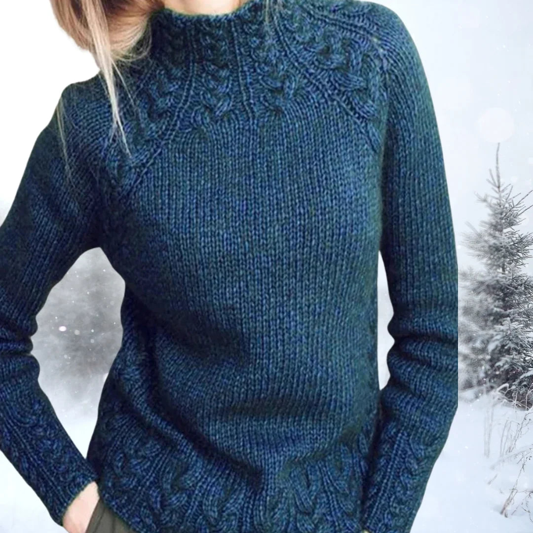 Susan | Graceful Cable Knit Turtleneck Sweater