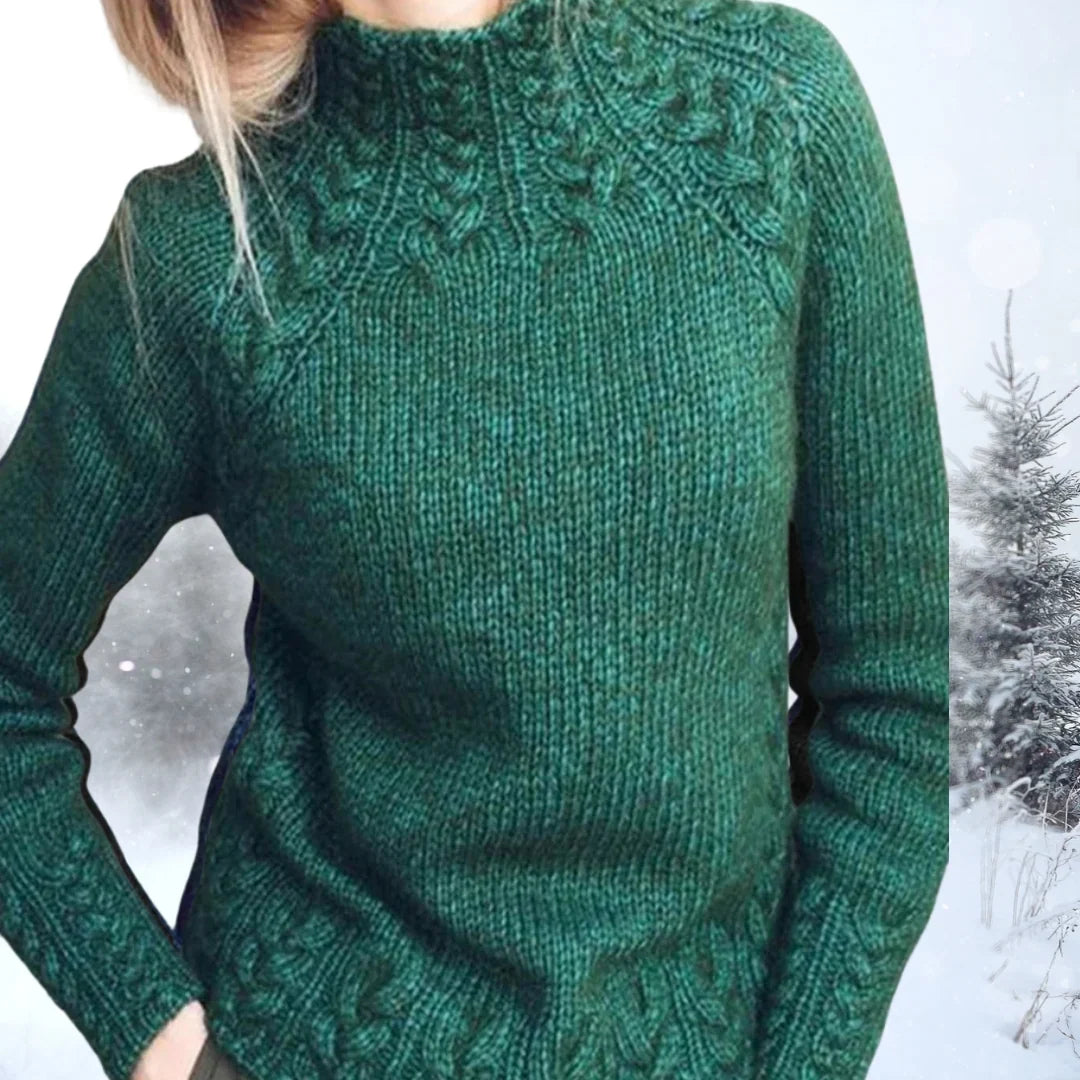 Susan | Graceful Cable Knit Turtleneck Sweater