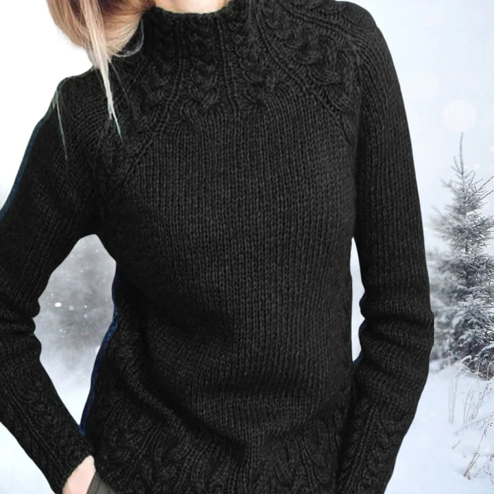 Susan | Graceful Cable Knit Turtleneck Sweater