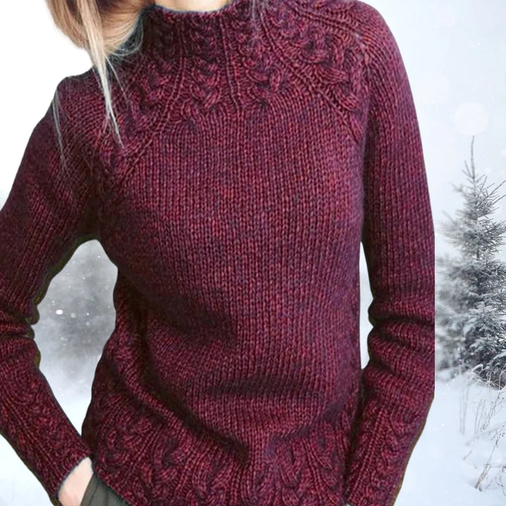 Susan | Graceful Cable Knit Turtleneck Sweater