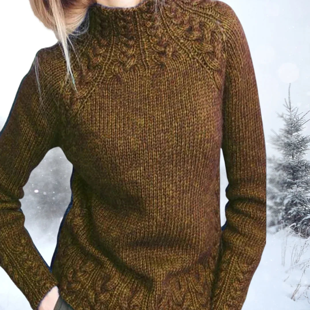 Susan | Graceful Cable Knit Turtleneck Sweater