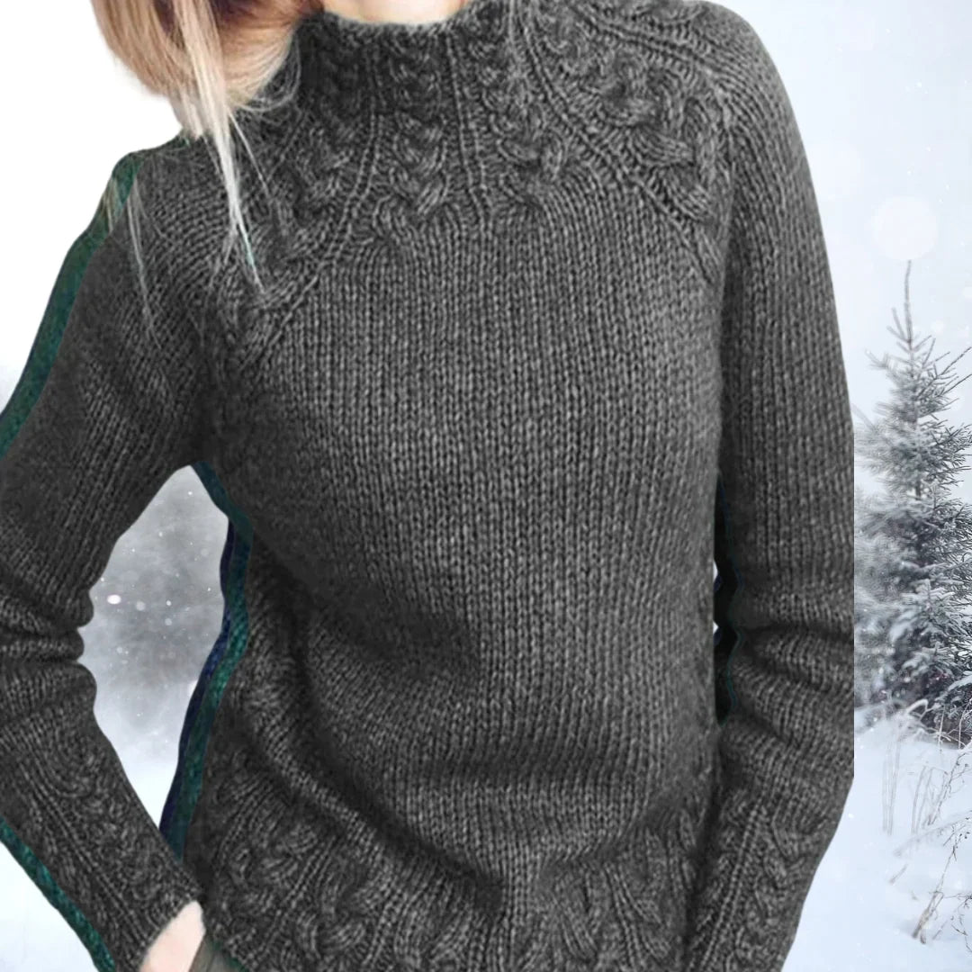 Susan | Graceful Cable Knit Turtleneck Sweater