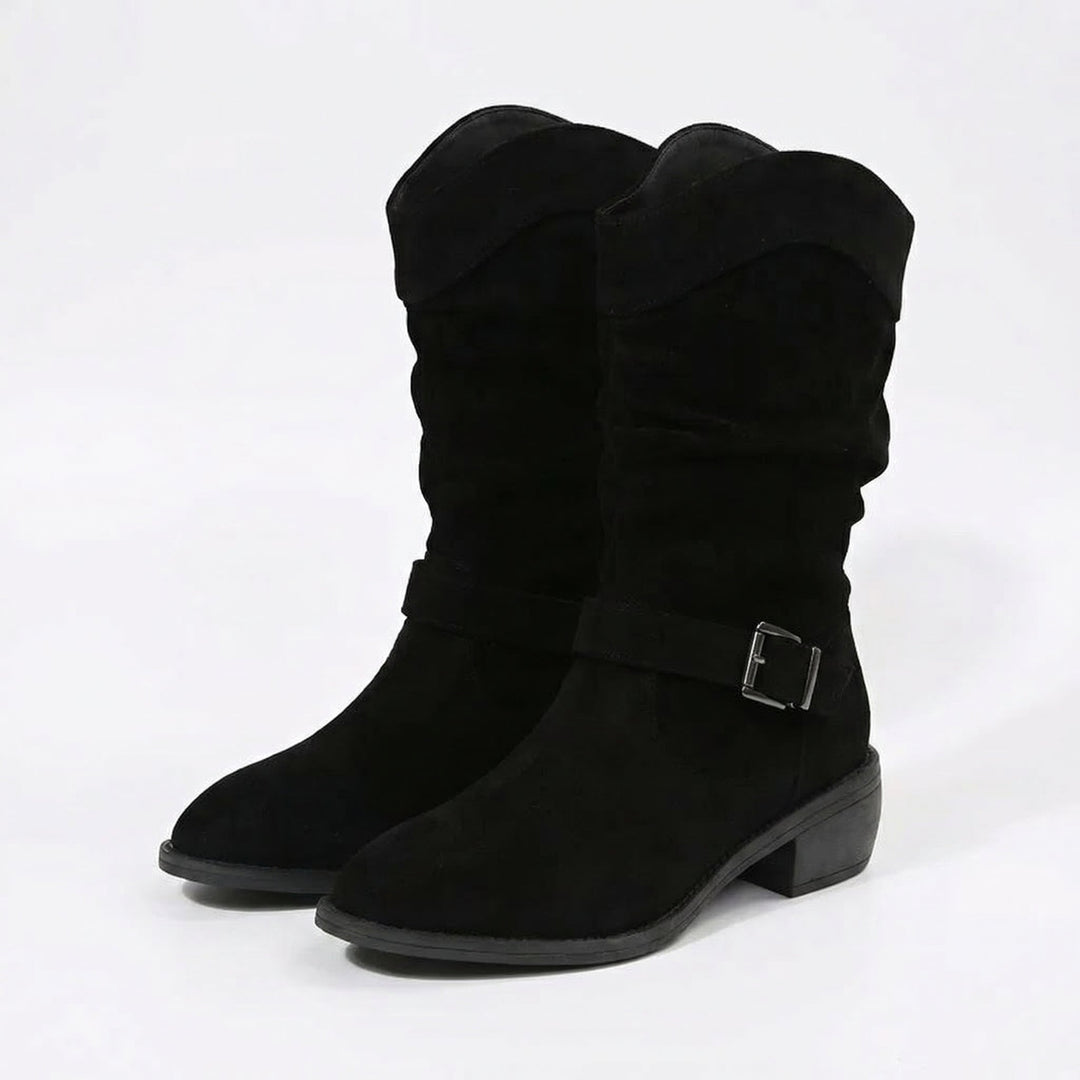 Susan | Refined Slouch Western Ankle Boots