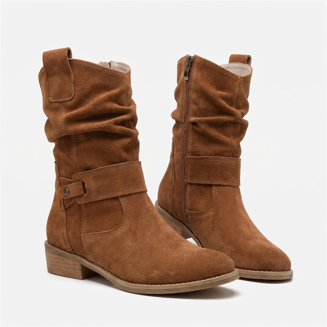 Susan | Refined Slouch Western Ankle Boots