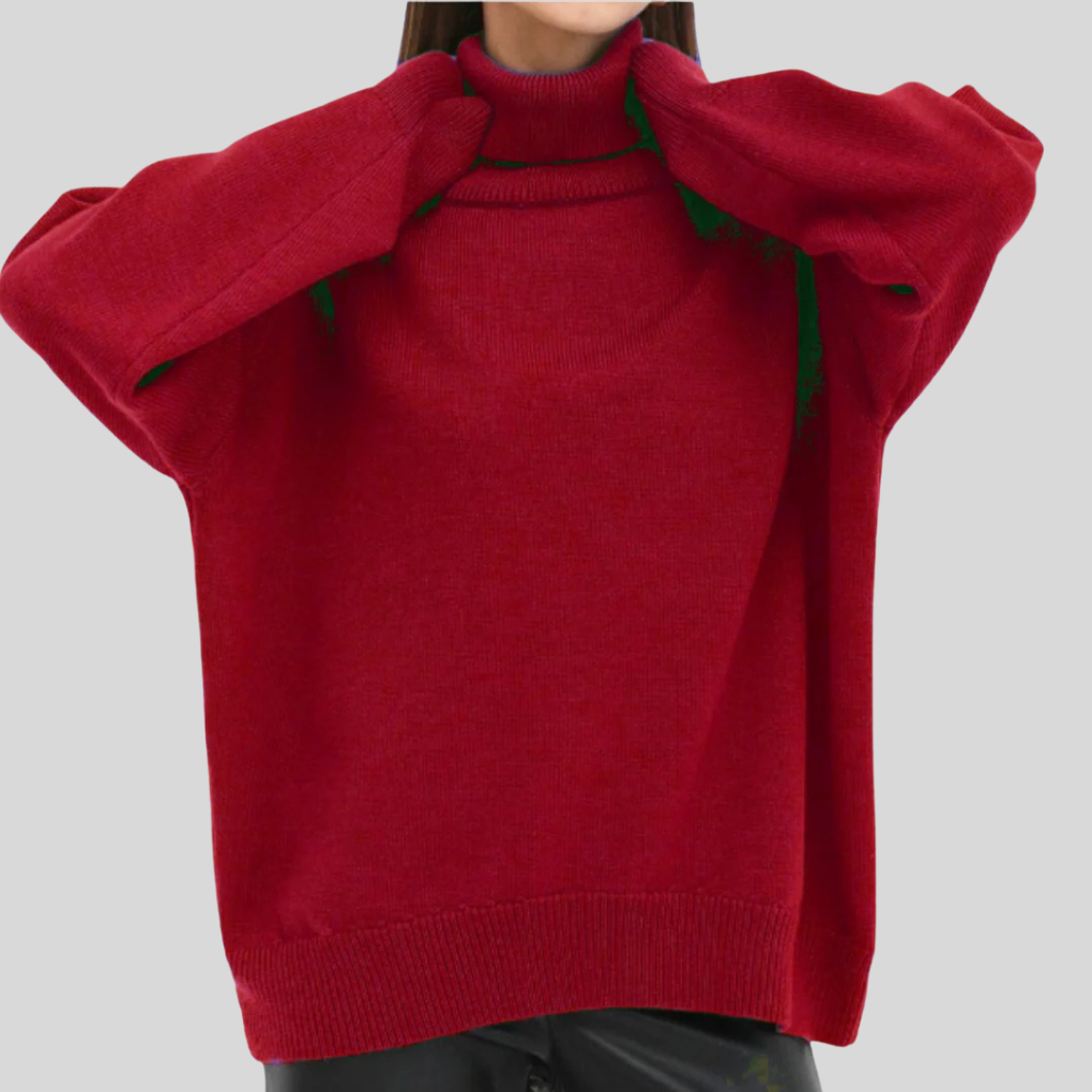 Susan | Relaxed Oversized Long Sleeve Turtleneck Sweater