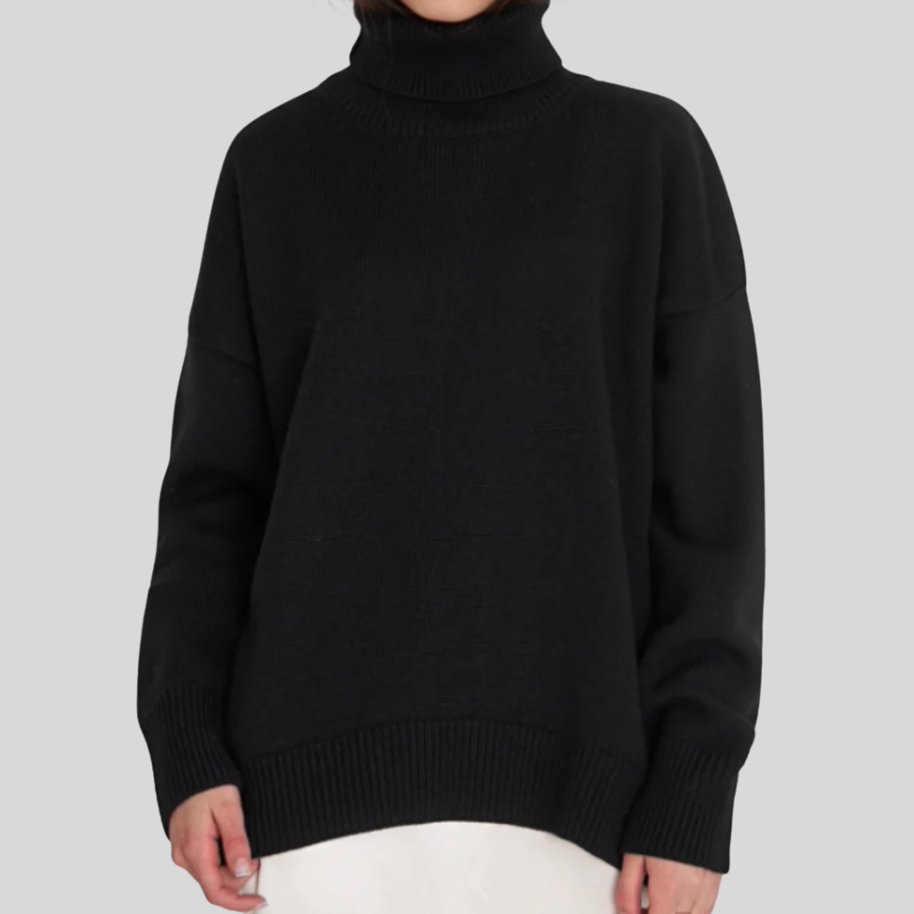 Susan | Relaxed Oversized Long Sleeve Turtleneck Sweater