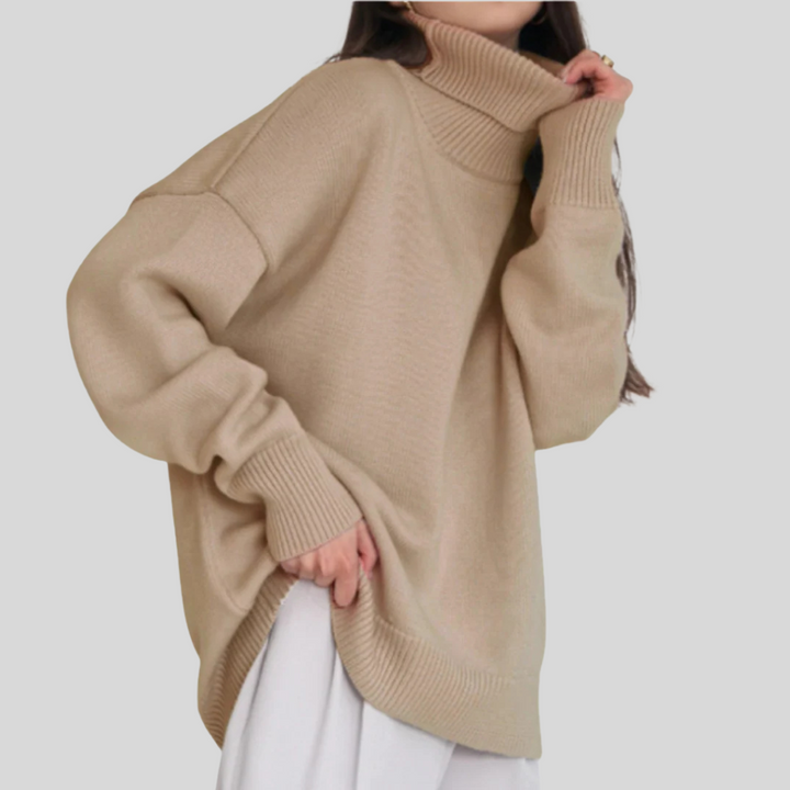 Susan | Relaxed Oversized Long Sleeve Turtleneck Sweater