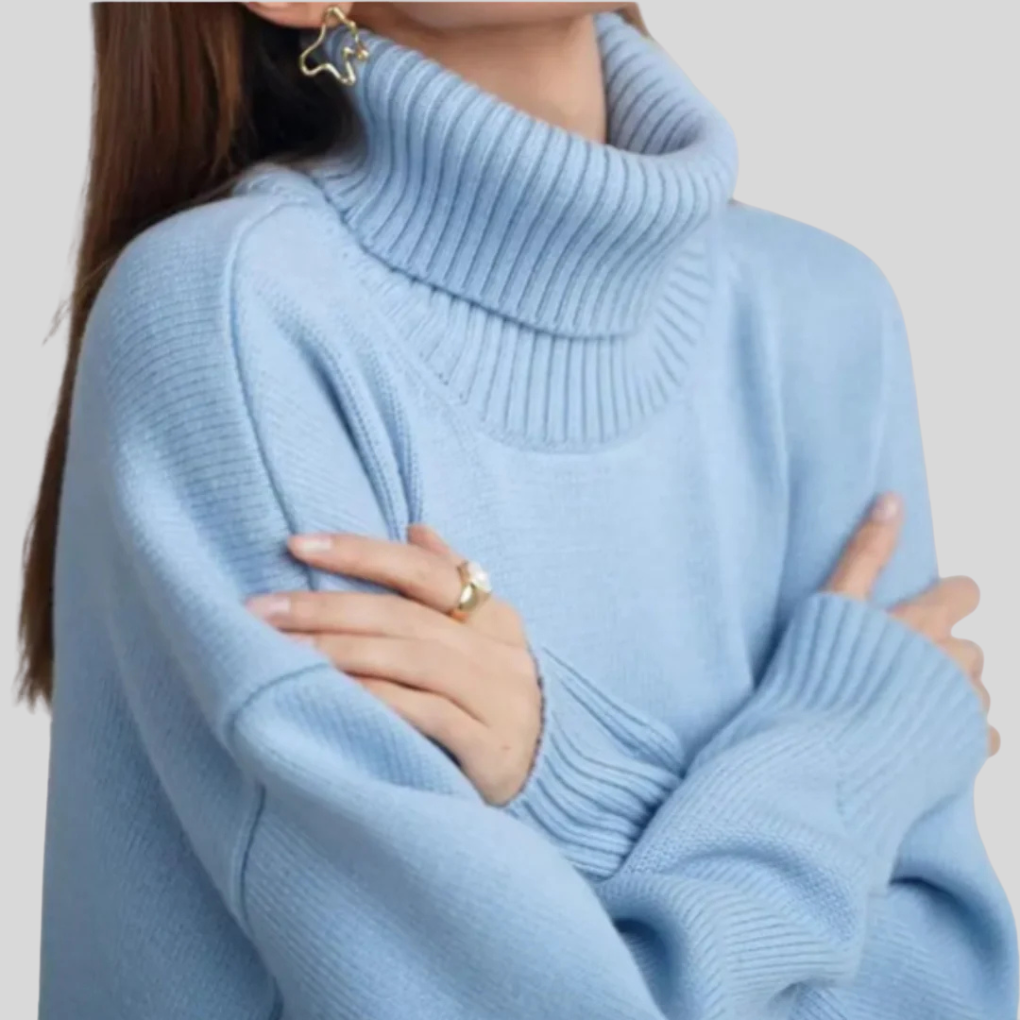 Susan | Relaxed Oversized Long Sleeve Turtleneck Sweater