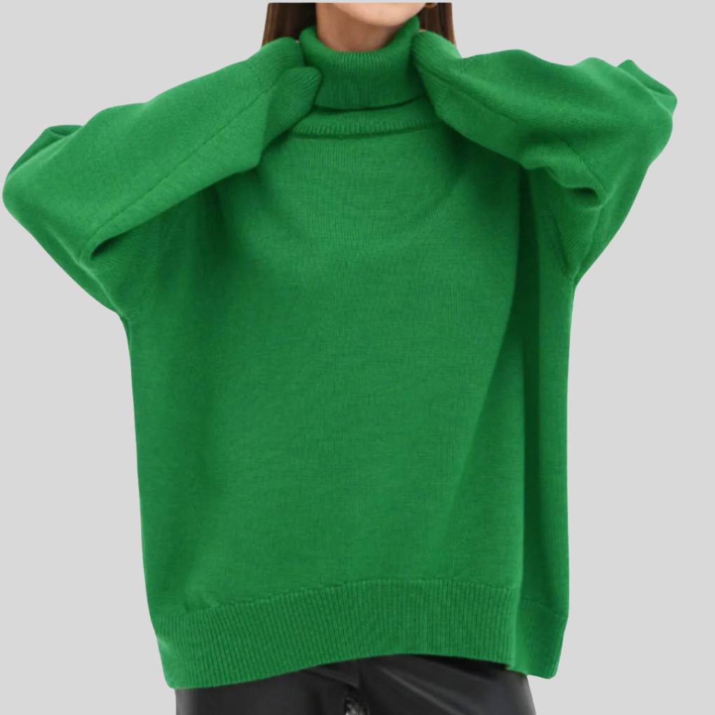 Susan | Relaxed Oversized Long Sleeve Turtleneck Sweater