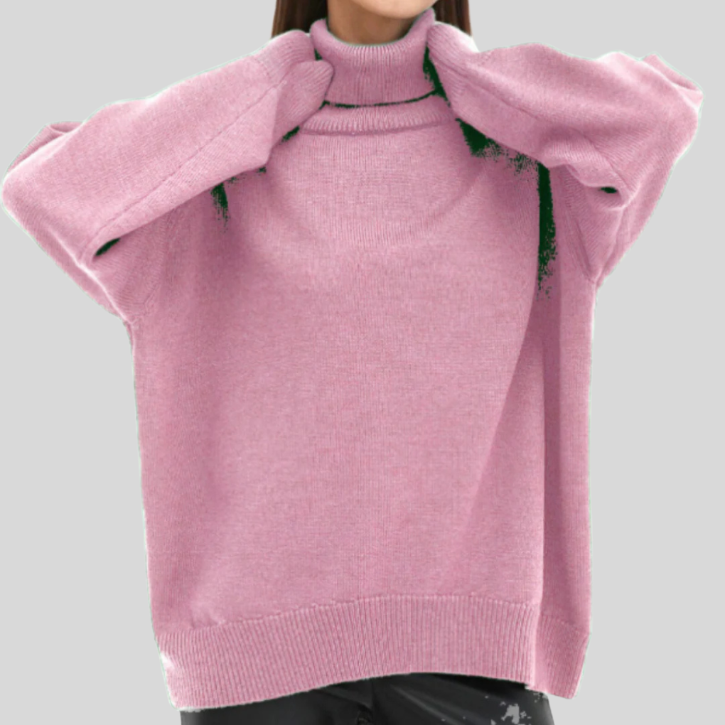 Susan | Relaxed Oversized Long Sleeve Turtleneck Sweater