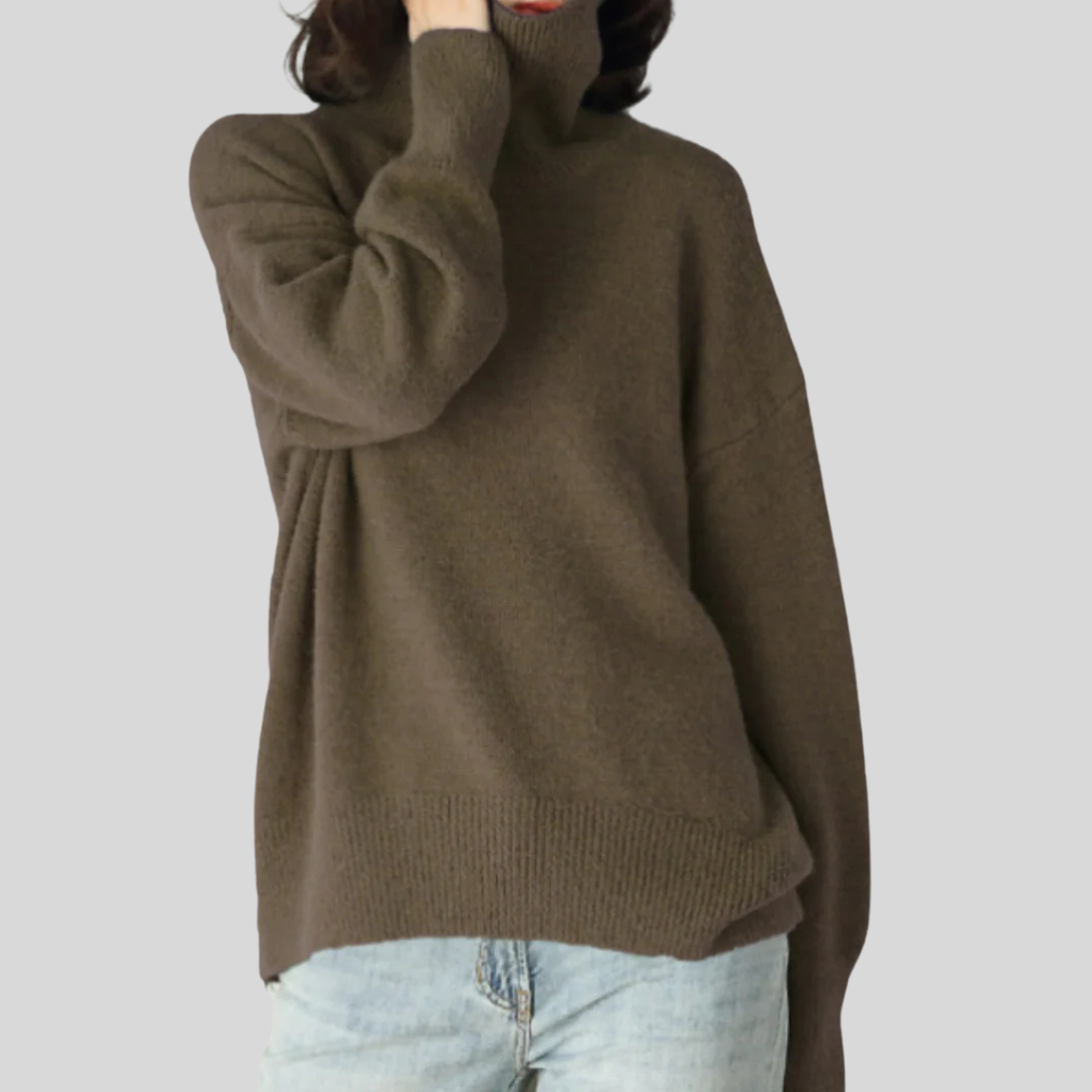 Susan | Relaxed Oversized Long Sleeve Turtleneck Sweater