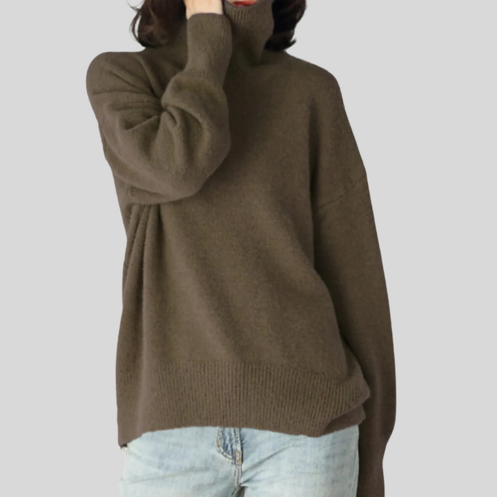 Susan | Relaxed Oversized Long Sleeve Turtleneck Sweater