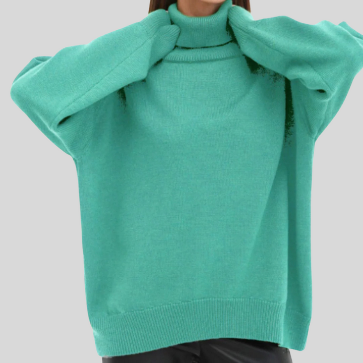 Susan | Relaxed Oversized Long Sleeve Turtleneck Sweater