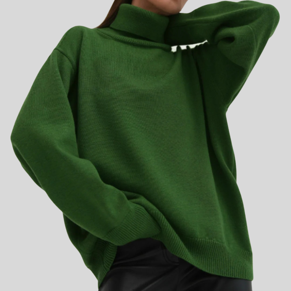 Susan | Relaxed Oversized Long Sleeve Turtleneck Sweater