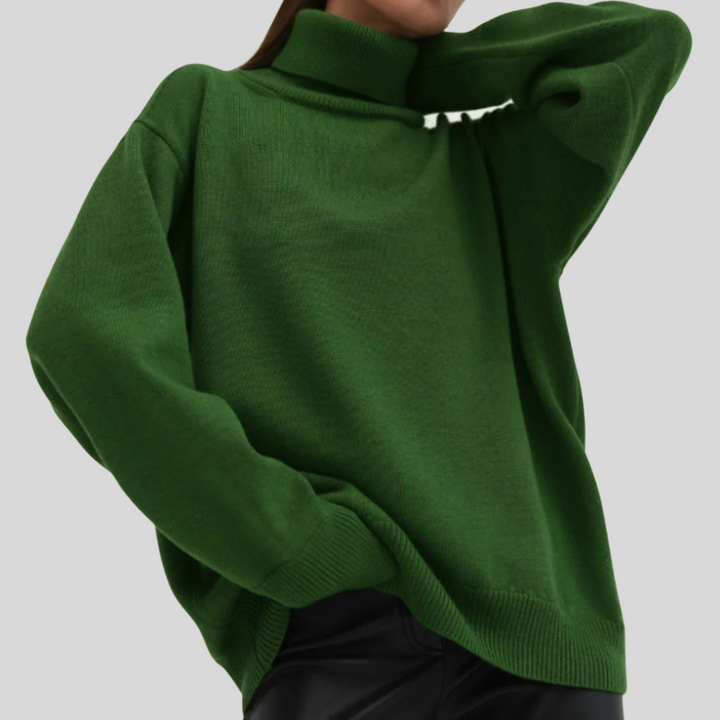 Susan | Relaxed Oversized Long Sleeve Turtleneck Sweater