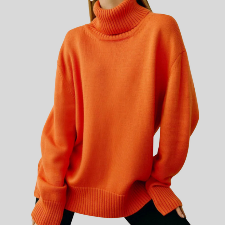 Susan | Relaxed Oversized Long Sleeve Turtleneck Sweater