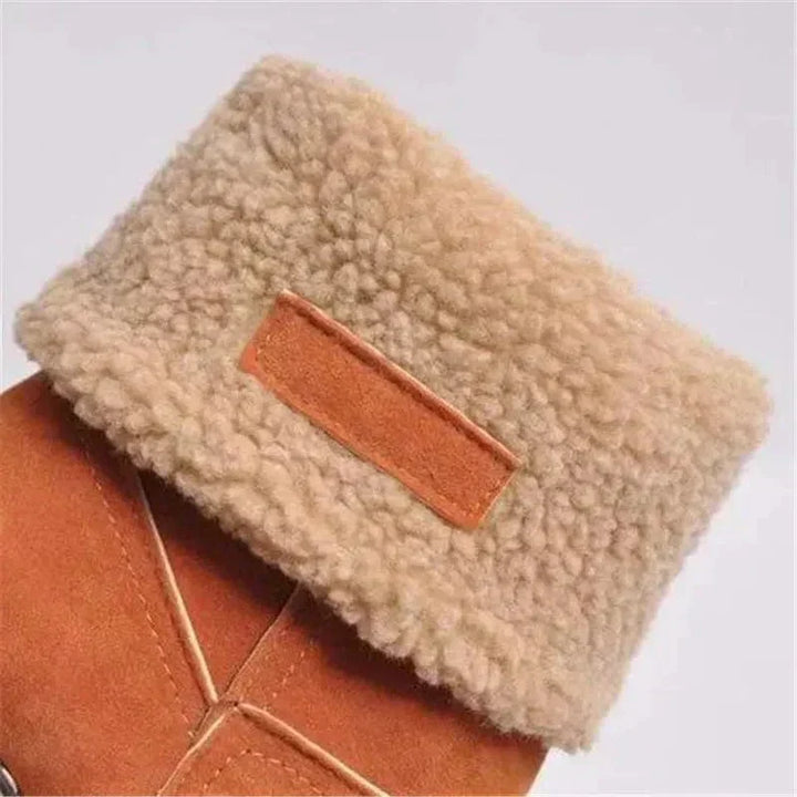 Teresa | Classic Faux Fur Cuff Mid-Calf Winter Boots