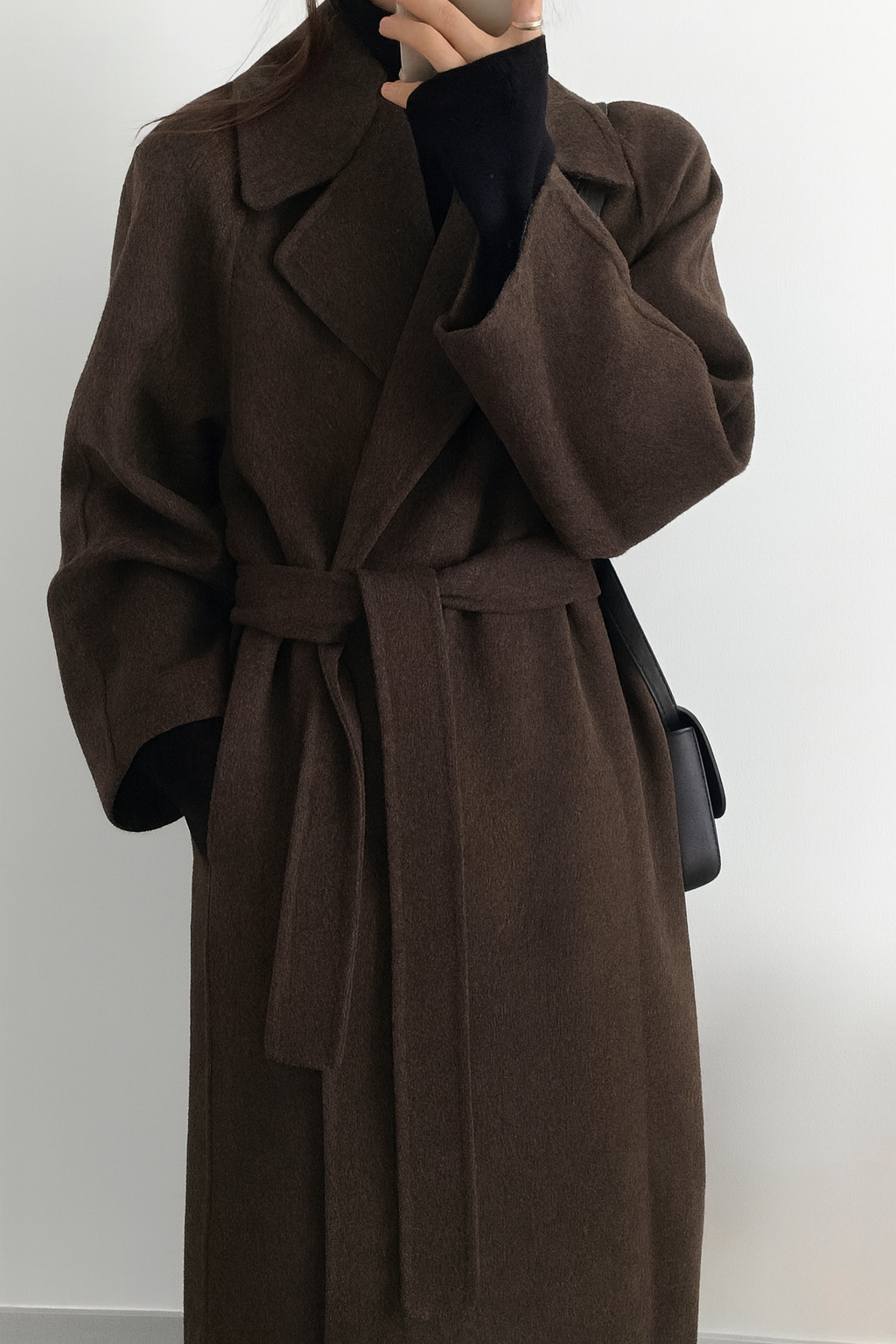 Teresa | Cozy Belted Longline Camel Coat