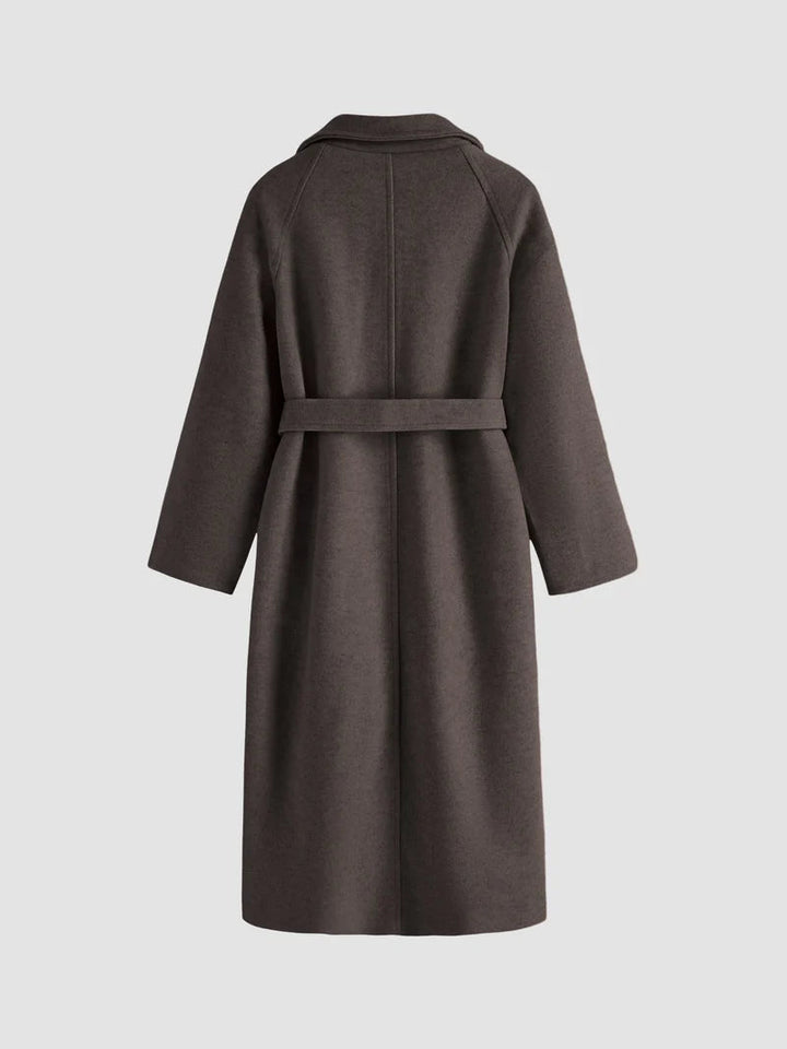 Teresa | Cozy Belted Longline Camel Coat