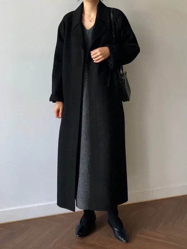 Teresa | Cozy Belted Longline Camel Coat